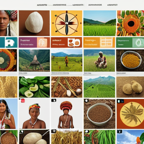 Home 11 **
A vibrant, colorful digital archive showcasing diverse forms of Indigenous knowledge. The interface features icons representing traditional medicine, sustainable agriculture, and ecological practices. Diverse people are interacting with the database via tablets and laptops, emphasizing global collaboration and knowledge sharing. The overall aesthetic should convey a sense of respect, preservation, and accessibility.
**